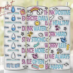 New Year Goals Tumbler 20 oz